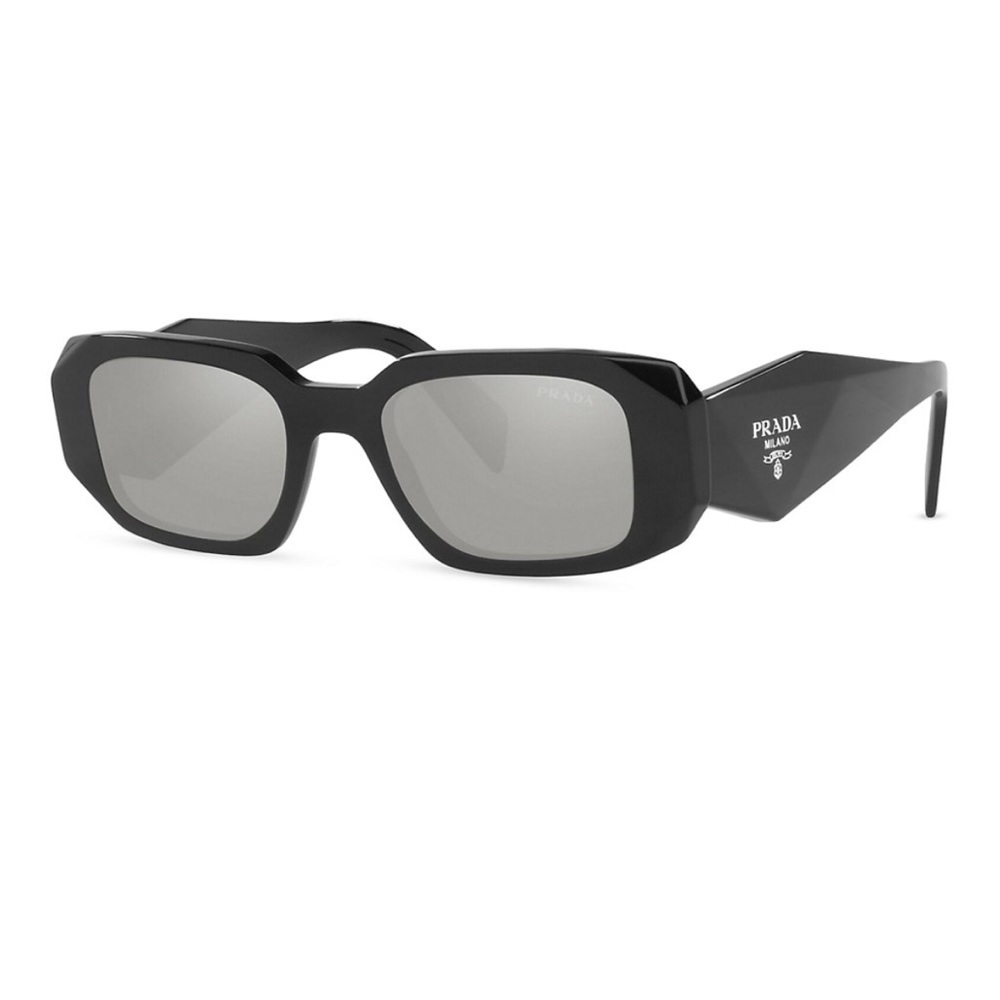 Prada 49mm Square Sunglasses Black SPR17W